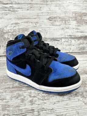 Toddler Nike Air Jordan 1 Retro High OG Royal Reimagined Blue Sneakers Sz 10C